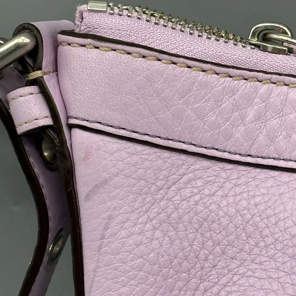 Vintage Y2K‎ Coach Madison F12321 Lavender Leather Shoulder Bag Hobo Purple